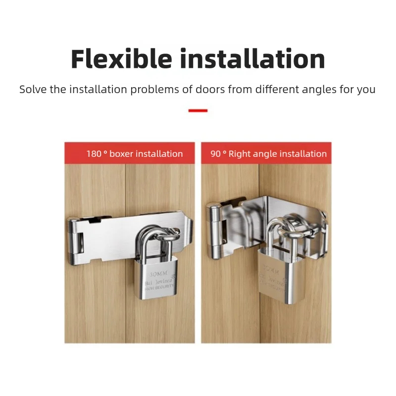 Home Security Tapo - Cadeado de aço inoxidável ferrolho porta