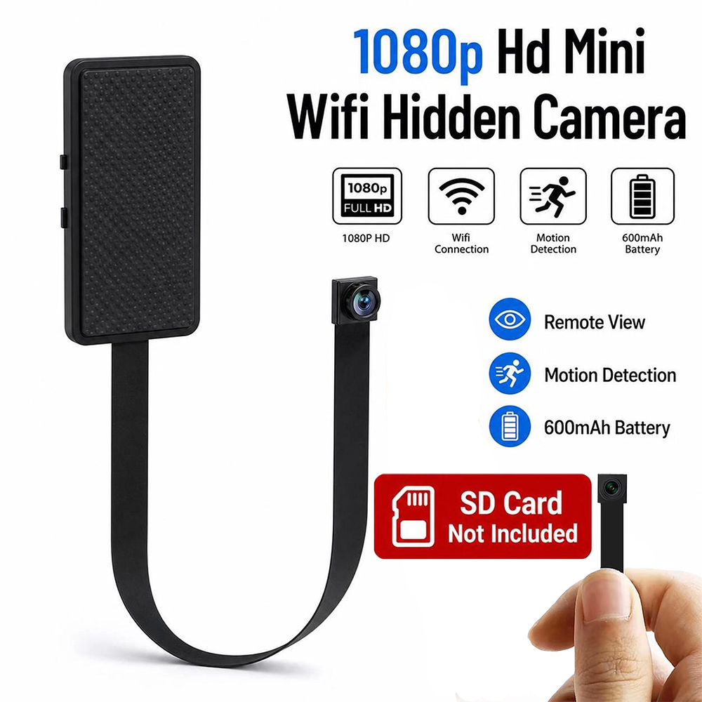Home Security Hidden Cameras - Câmera Mini HD 1080P WiFi DIY,