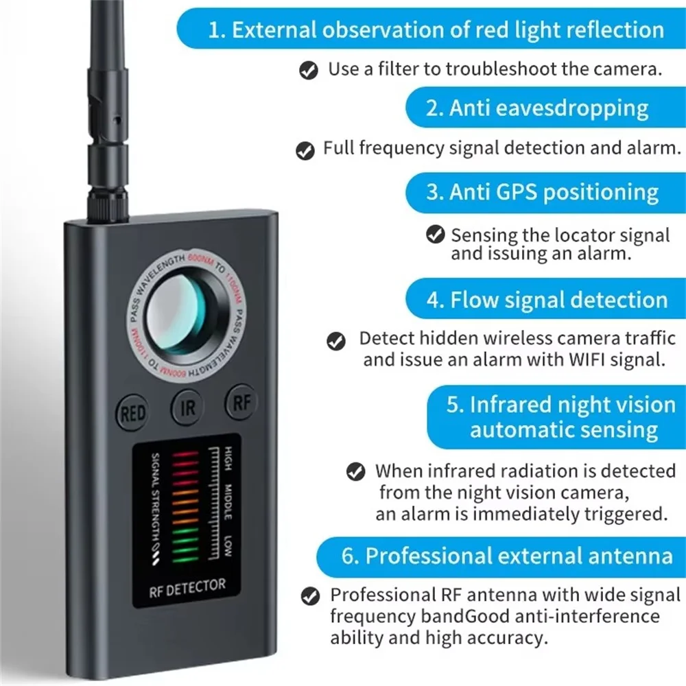 Home Security Hidden Cameras - Detector de Câmeras Ocultas, Gadgets Anti-Espionagem,