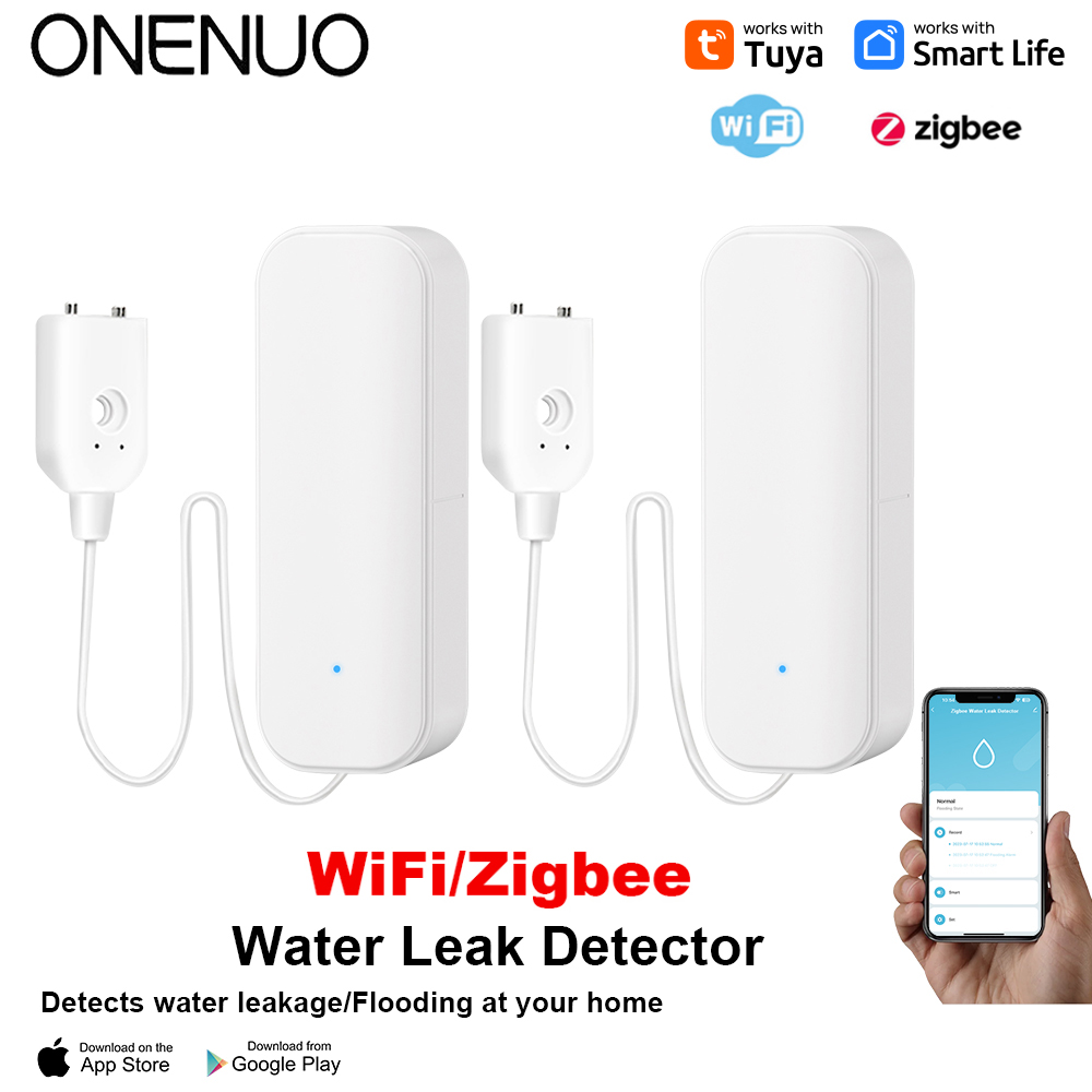 Home Security And Monitoring - Sensor de água wi-fi/zigbee, alarme de