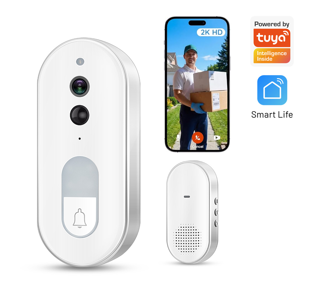 Home Security Premium - Campainha de Vídeo Inteligente Tuya Sem