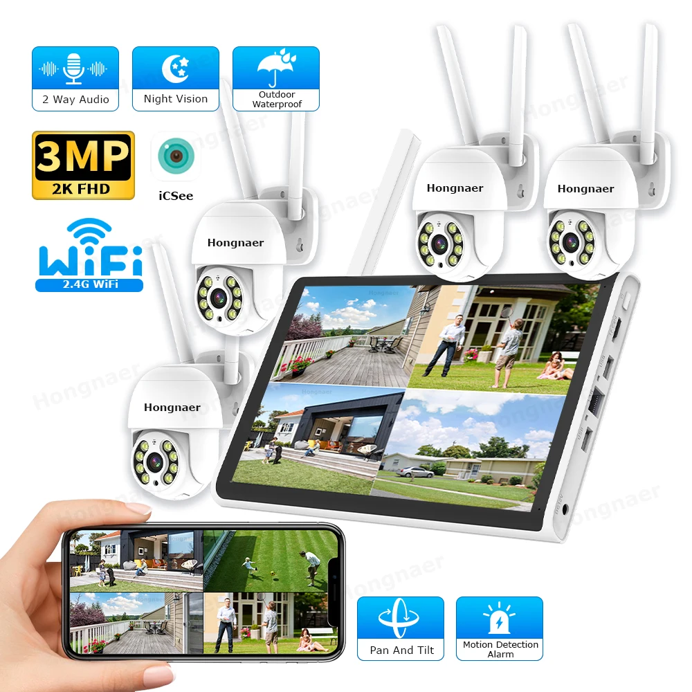 Home Security Usa - Kit de Câmeras de Segurança Sem
