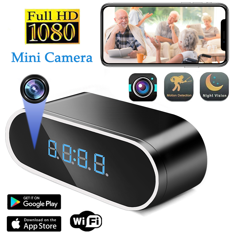 Home Security Hidden Cameras - Full HD 1080P Despertador Mini Câmera