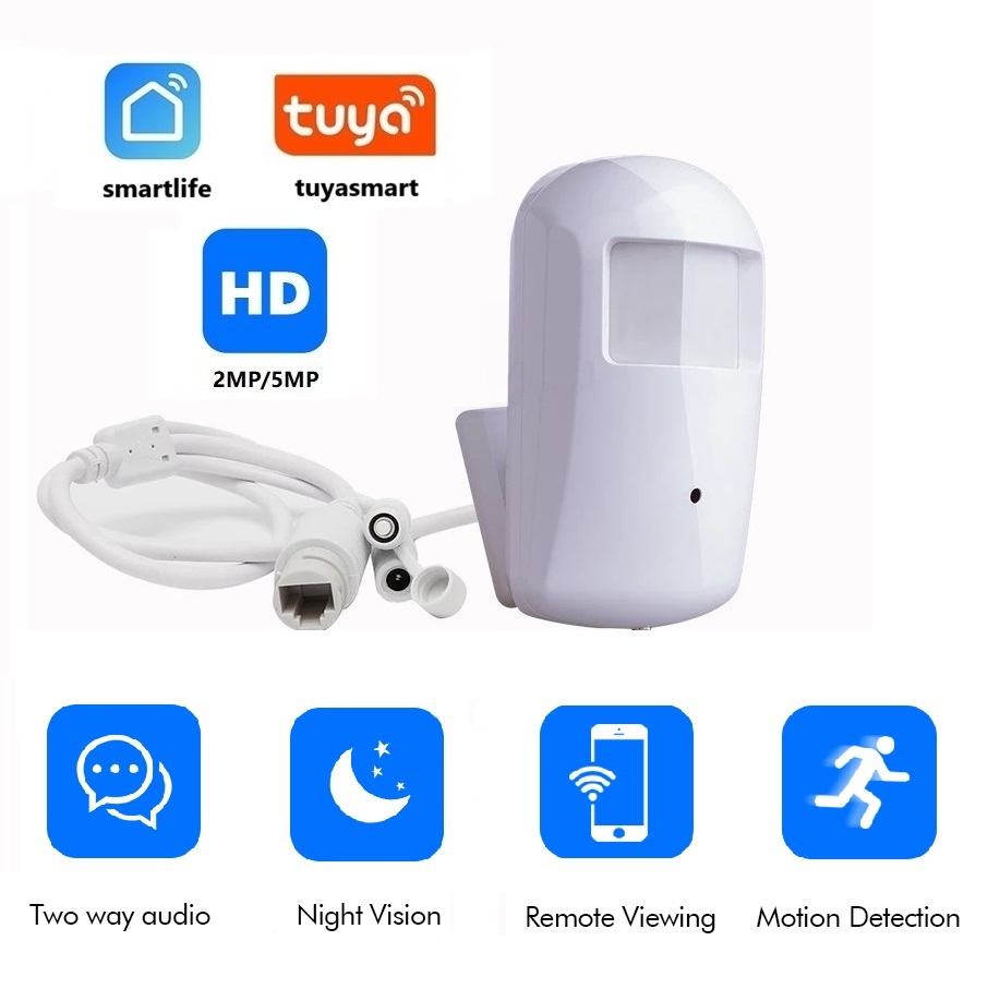 Home Security Hidden Cameras - Mini câmera ip wi-fi tuya, 2mp,
