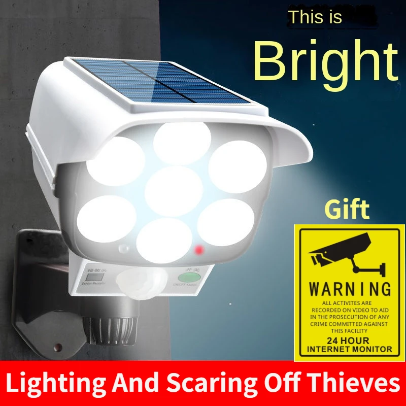 Home Security Cameras - Luz solar ao ar livre sensor