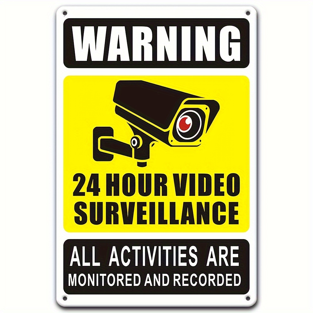 Home Security Cameras - Sinal de aviso de vigilância por