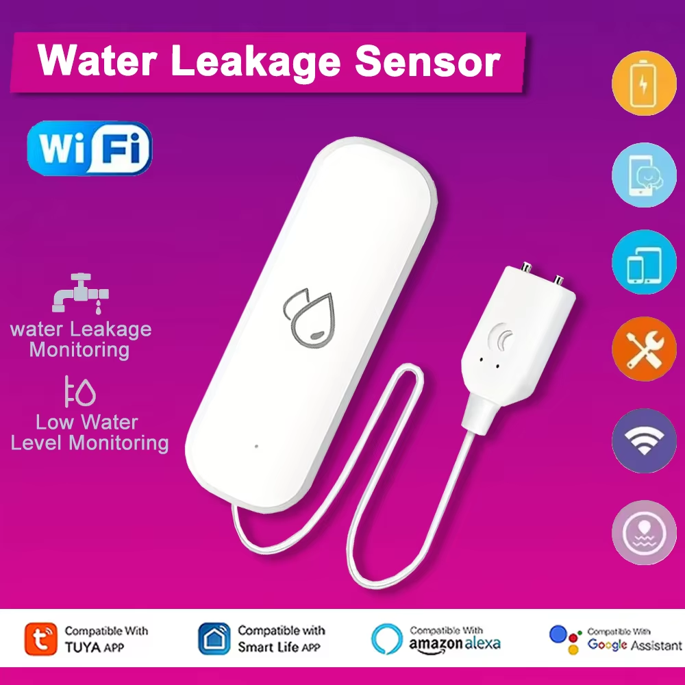 Home Security And Monitoring - Sensor de Alarme de Vazamento de