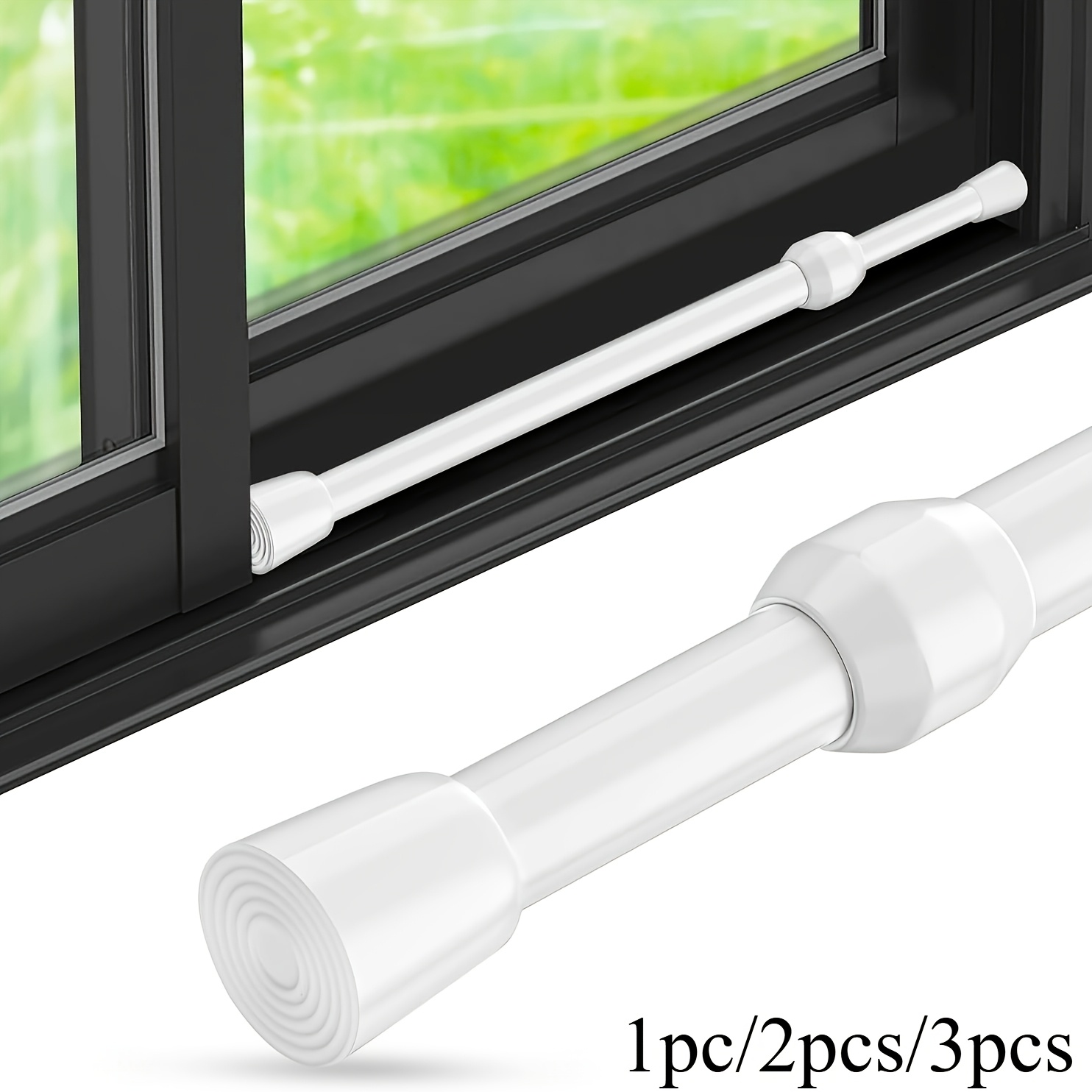 Home Security Door Reinforcement Lock - Barra de Segurança Ajustável em Metal