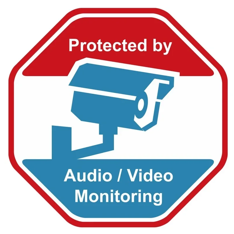 Home Security Cameras - Cartão de Aviso de Câmera de