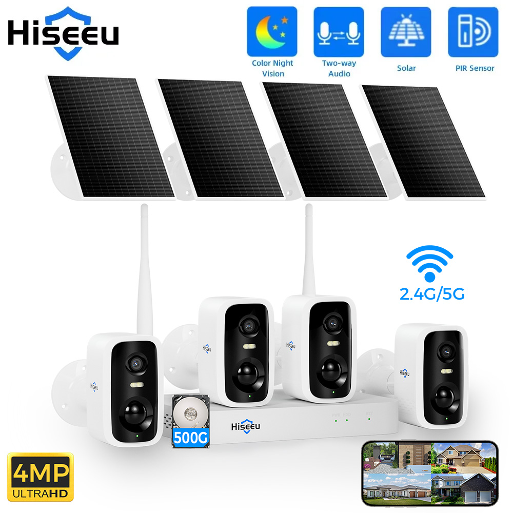 Home Security Premium - Hiseeu 10ch nvr 4mp wifi câmera