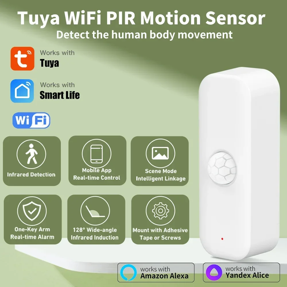 Home Security App - Tuya wifi sensor de movimento pir