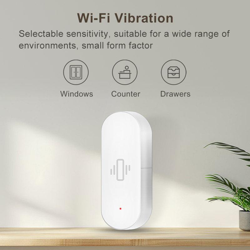Sensor de Vibração WiFi Tuya,  - Home Security App avaliação e preço