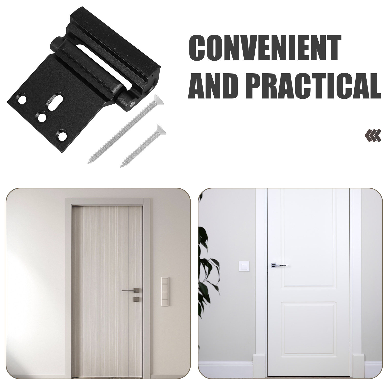 2 Peças de Fechadura de Segura - Home Security Door Reinforcement Lock avaliação e preço