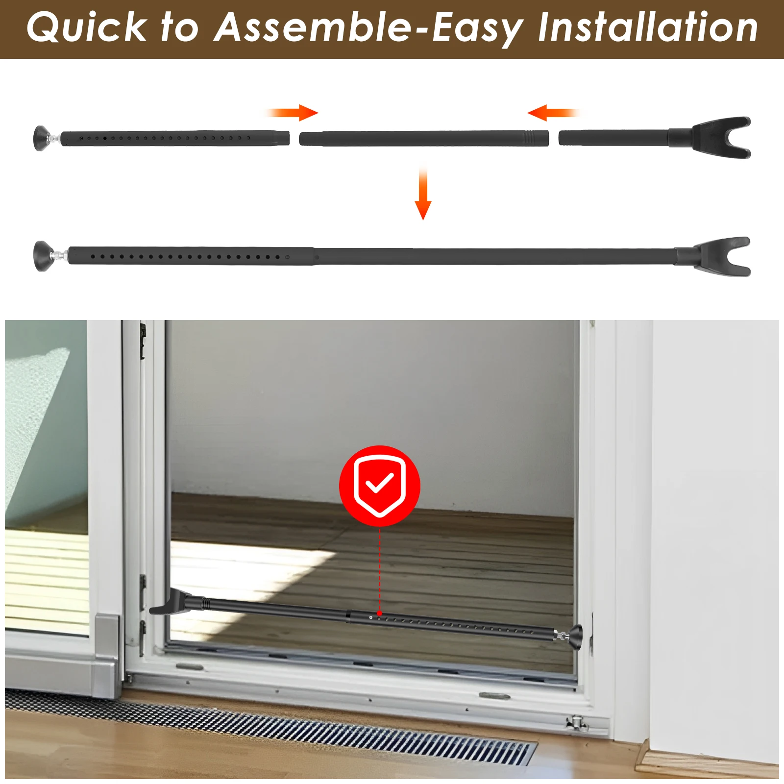 Barra de Segurança para Porta  - Home Security Door Reinforcement Lock avaliação e preço
