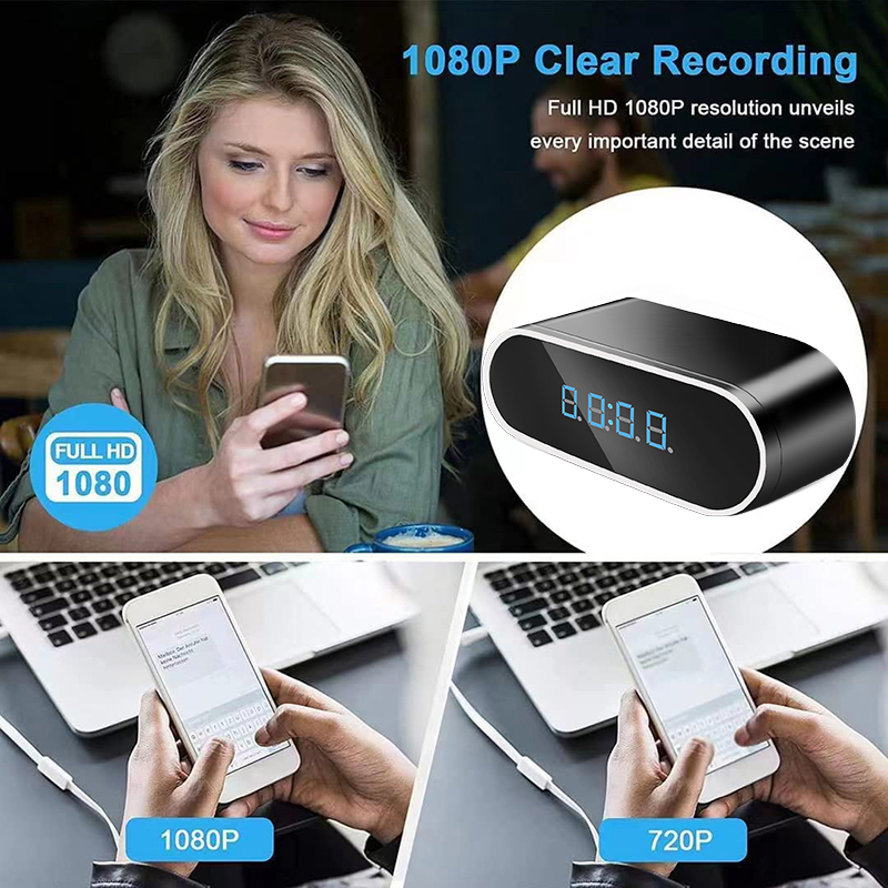 Full HD 1080P Despertador Mini - Home Security Hidden Cameras avaliação e preço