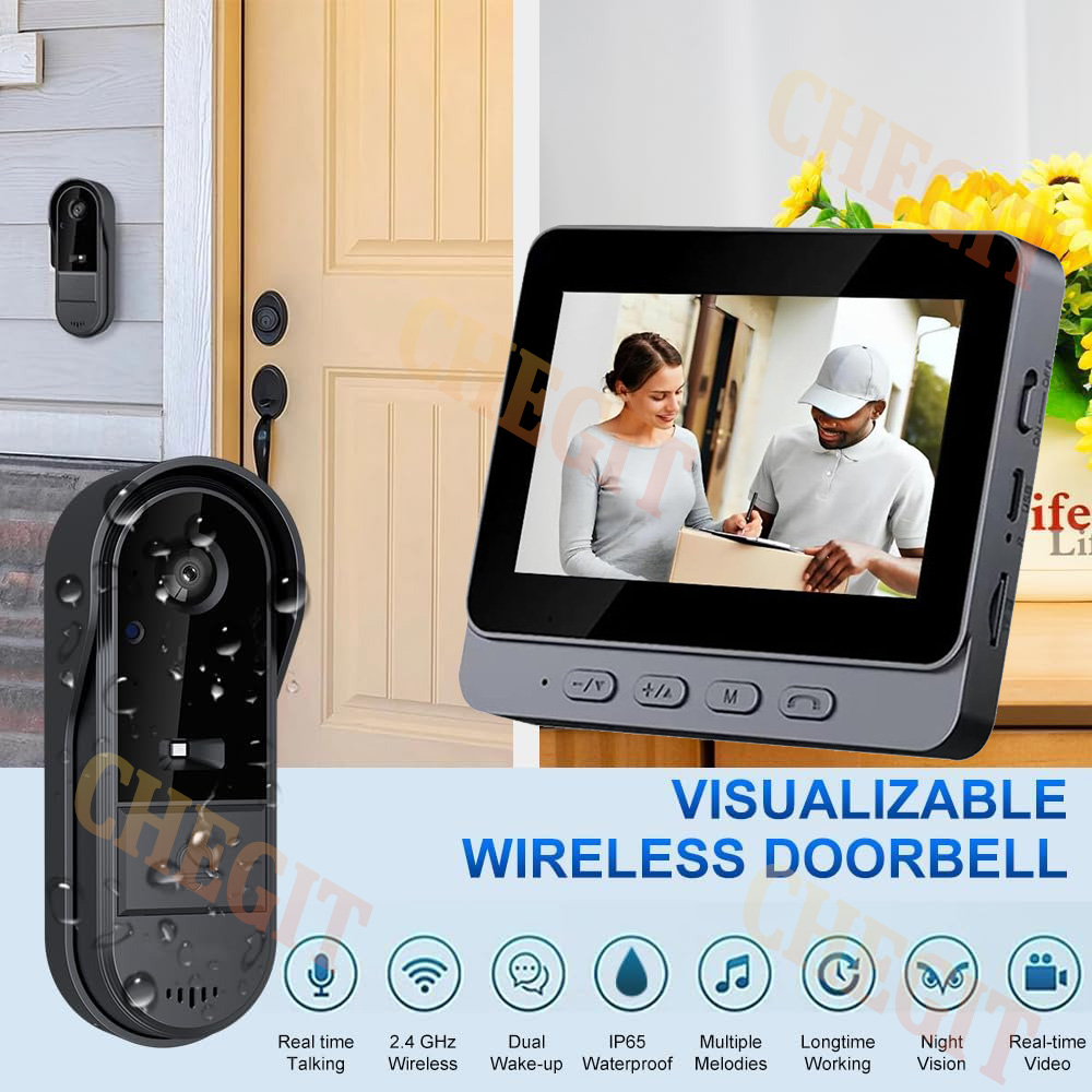 Campainha sem fio wi-fi, câmer - Home Security Premium avaliação e preço
