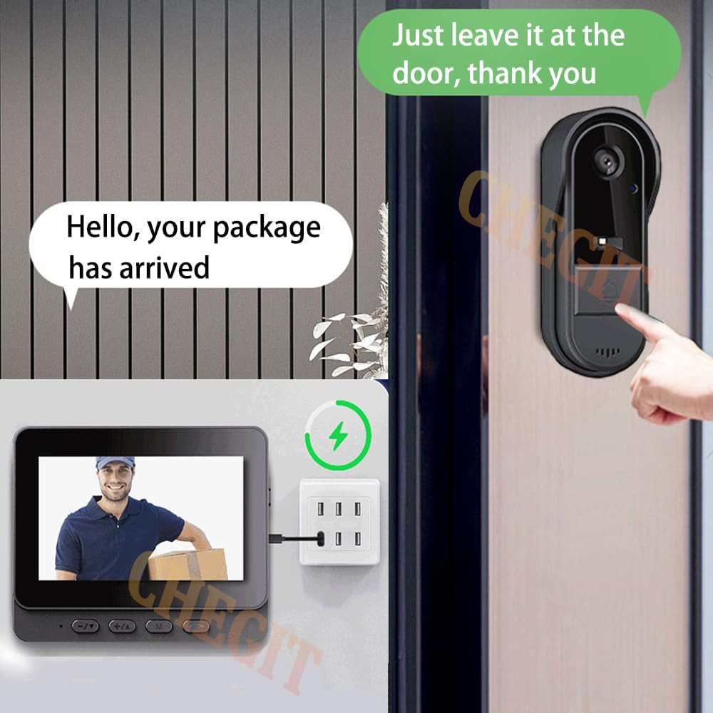 Campainha sem fio wi-fi, câmer - Home Security Premium avaliação e preço