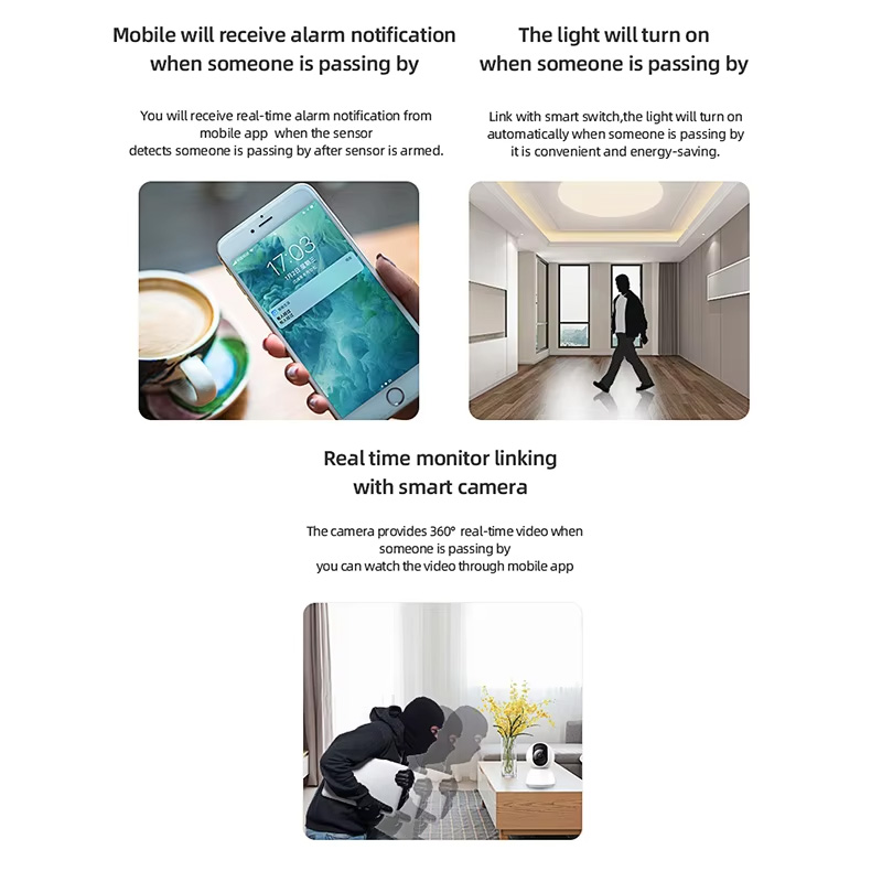 Sensor de Movimento PIR Inteli - Home Security App avaliação e preço