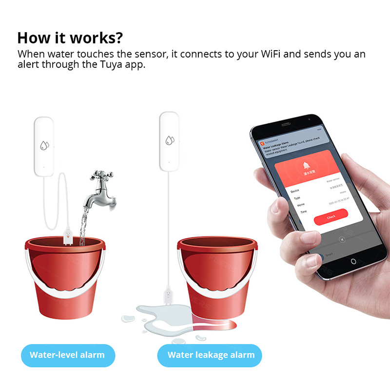 Sensor de Alarme de Vazamento  - Home Security And Monitoring avaliação e preço
