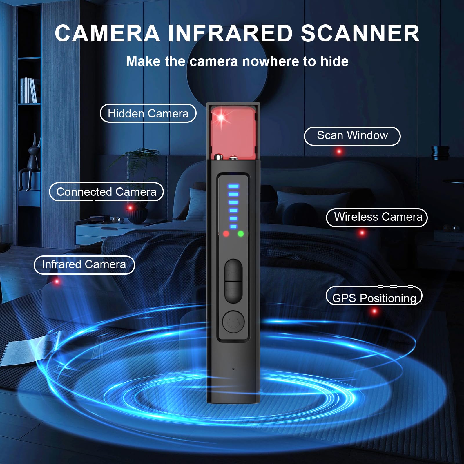Detector de Câmeras Ocultas 6  - Home Security Hidden Cameras avaliação e preço