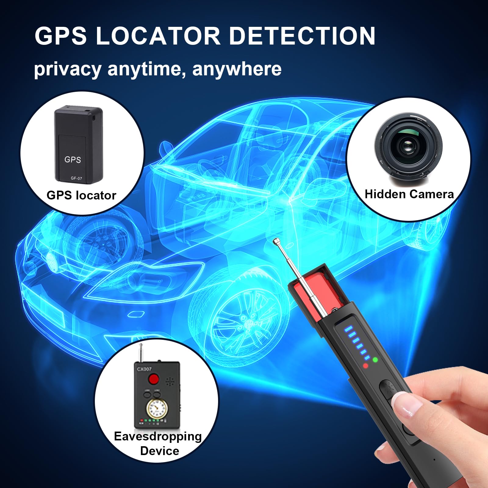 Detector de Câmeras Ocultas 6  - Home Security Hidden Cameras avaliação e preço