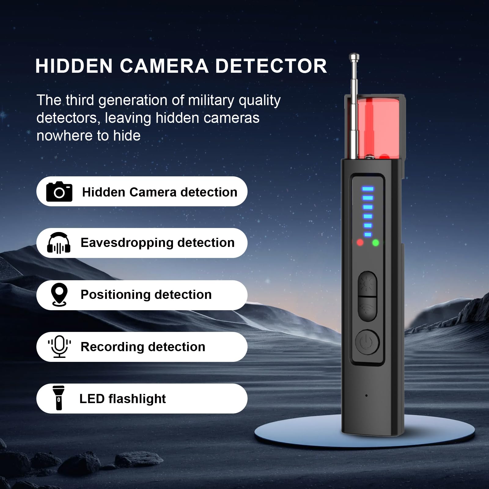 Detector de Câmeras Ocultas 6  - Home Security Hidden Cameras avaliação e preço