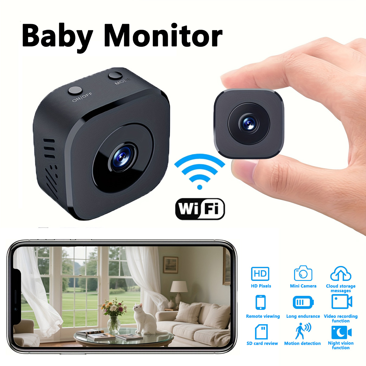 1080p hd mini câmera wi-fi seg - Home Security Cameras avaliação e preço