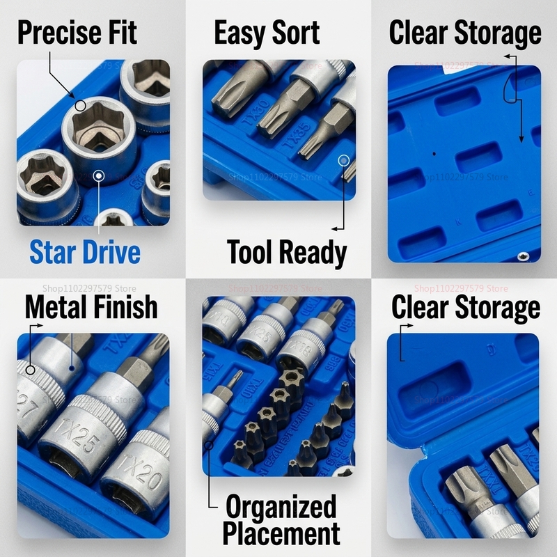 Conjunto de 34 Peças de Soquet - Home Security Project avaliação e preço