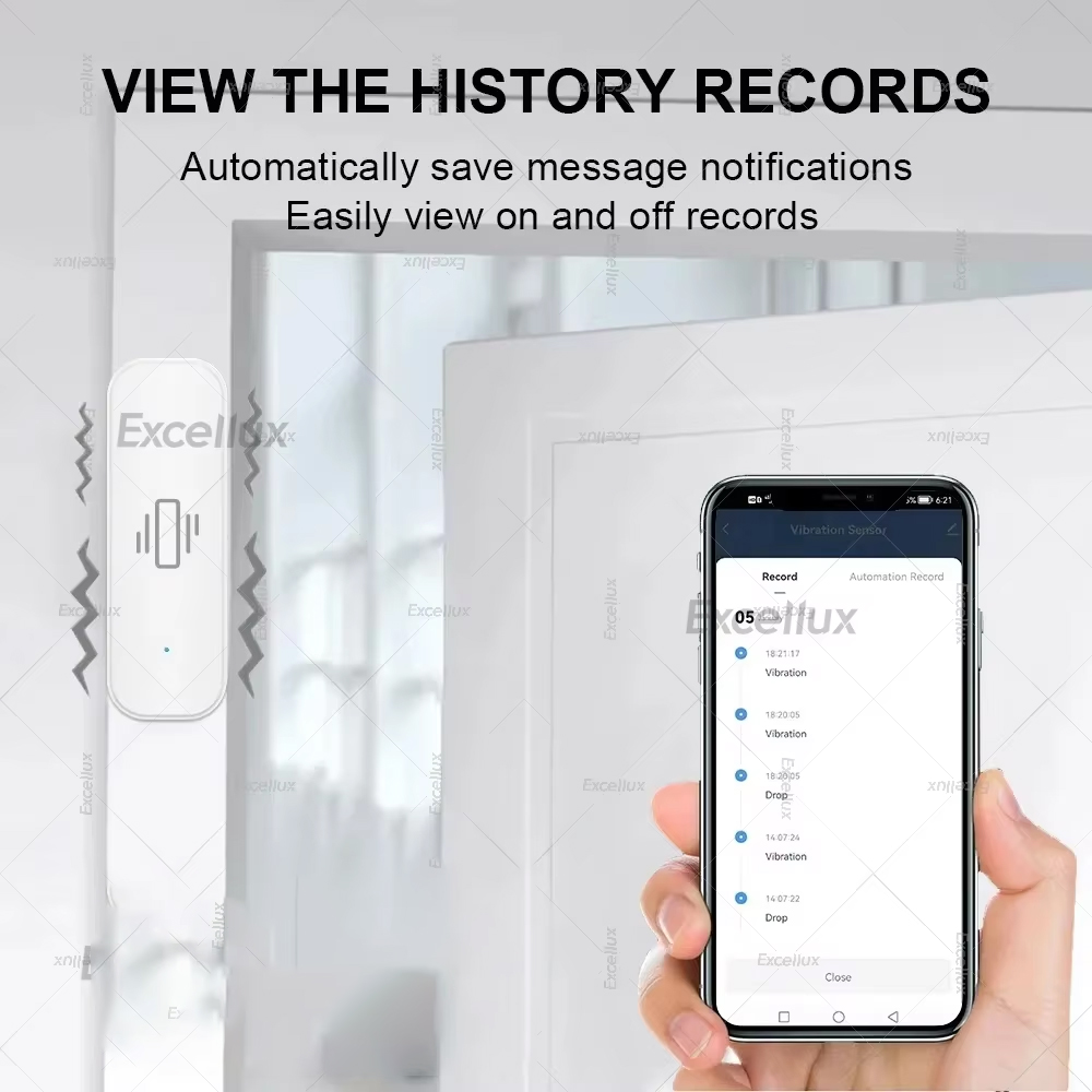 Zigbee sensor de vibração inte - Home Security And Monitoring avaliação e preço