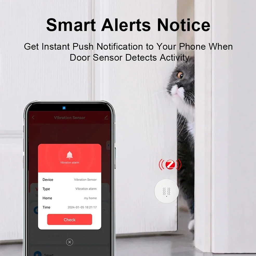 Sensor de Vibração Inteligente - Home Security App avaliação e preço