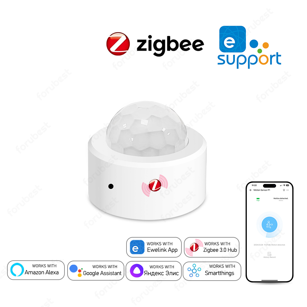 Zigbee 3.0 sensor de movimento - Home Security App avaliação e preço