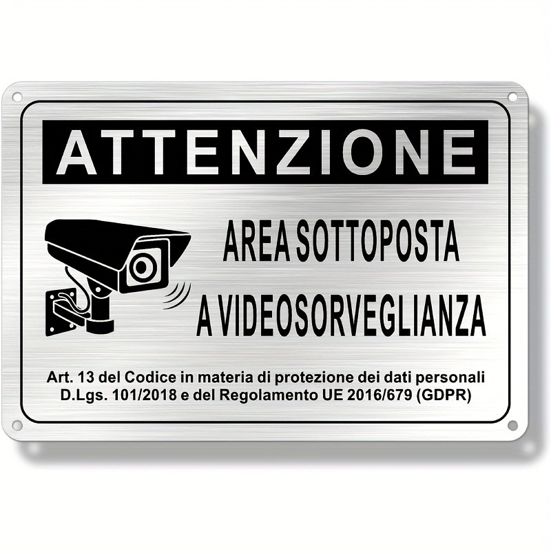 Sinal de Segurança Italiano 20 - Home Security Cameras avaliação e preço