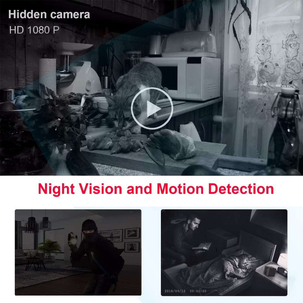 Mini câmera portátil hd 1080p  - Home Security Hidden Cameras avaliação e preço