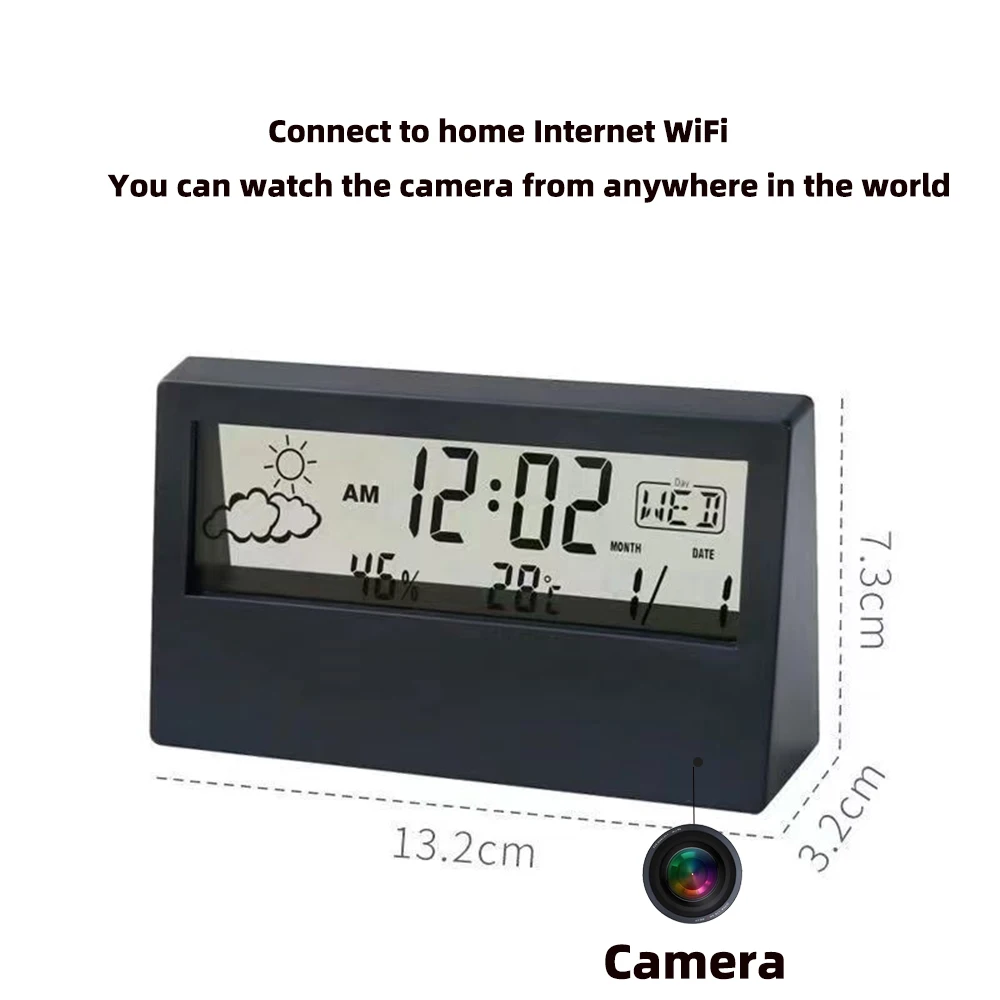 Câmera de Relógio WiFi 4K com  - Home Security Hidden Cameras avaliação e preço