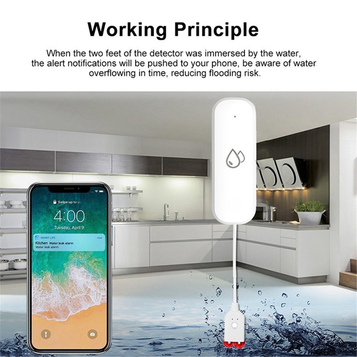 Sensor de Vazamento de Água Co - Home Security Usa avaliação e preço
